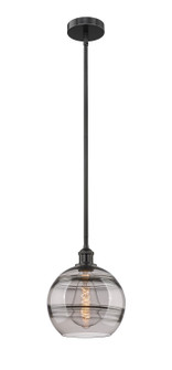 Edison One Light Mini Pendant in Matte Black (405|6161SBKG55610SM)