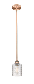 Edison One Light Mini Pendant in Antique Copper (405|6161SACG112C5CL)