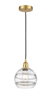 Edison One Light Mini Pendant in Satin Gold (405|6161PSGG5568CL)