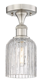 Edison One Light Semi-Flush Mount in Brushed Satin Nickel (405|6161FSNG5595CL)