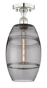 Edison One Light Semi-Flush Mount in Polished Nickel (405|6161FPNG5578SM)