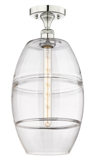 Edison One Light Semi-Flush Mount in Polished Nickel (405|6161FPNG55710CL)