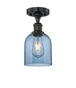 Edison One Light Semi-Flush Mount in Matte Black (405|6161FBKG5586BL)