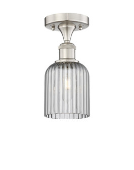 Edison One Light Semi-Flush Mount in Brushed Brass (405|6161FBBG5595CL)