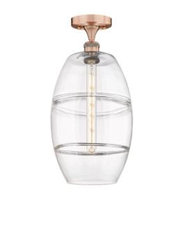 Edison One Light Semi-Flush Mount in Antique Copper (405|6161FACG55710CL)