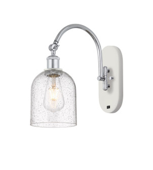 Ballston One Light Wall Sconce in White Polished Chrome (405|5181WWPCG5586SDY)