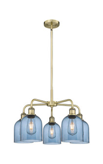 Ballston Five Light Chandelier in Antique Brass (405|5165CRABG5586BL)