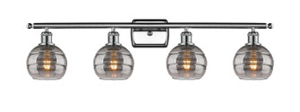 Ballston Four Light Bath Vanity in Polished Chrome (405|5164WPCG5566SM)