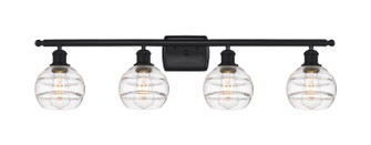 Ballston Four Light Bath Vanity in Matte Black (405|5164WBKG5566CL)