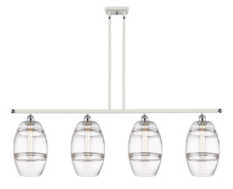 Ballston Four Light Island Pendant in White Polished Chrome (405|5164IWPCG5578CL)