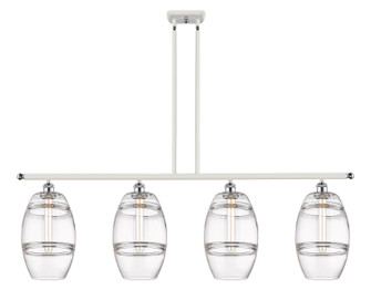 Ballston Four Light Island Pendant in White Polished Chrome (405|5164IWPCG5578CL)