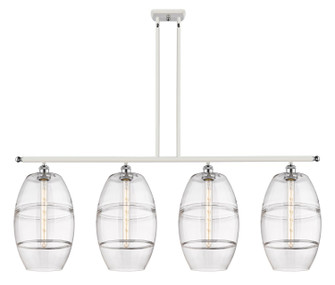 Ballston Four Light Island Pendant in White Polished Chrome (405|5164IWPCG55710CL)