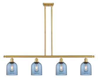 Ballston Four Light Island Pendant in Satin Gold (405|5164ISGG5586BL)