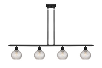 Ballston Four Light Island Pendant in Matte Black (405|5164IBKG122C6CL)