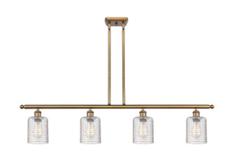 Ballston Four Light Island Pendant in Brushed Brass (405|5164IBBG112C5CL)