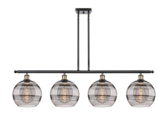 Ballston Four Light Island Pendant in Black Antique Brass (405|5164IBABG55610SM)