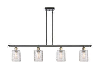 Ballston Four Light Island Pendant in Black Antique Brass (405|5164IBABG112C5CL)