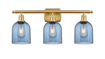 Ballston Three Light Bath Vanity in Satin Gold (405|5163WSGG5586BL)