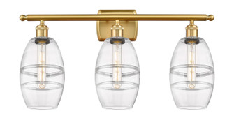 Ballston Three Light Bath Vanity in Satin Gold (405|5163WSGG5576CL)