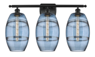 Ballston Three Light Bath Vanity in Matte Black (405|5163WBKG5578BL)