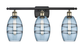 Ballston Three Light Bath Vanity in Black Antique Brass (405|5163WBABG5576BL)