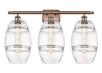 Ballston Three Light Bath Vanity in Antique Copper (405|5163WACG5578CL)