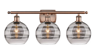 Ballston Three Light Bath Vanity in Antique Copper (405|5163WACG5568SM)