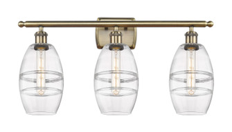 Ballston Three Light Bath Vanity in Antique Brass (405|5163WABG5576CL)