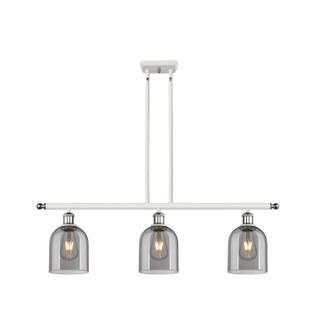 Ballston Three Light Island Pendant in White Polished Chrome (405|5163IWPCG5586SM)