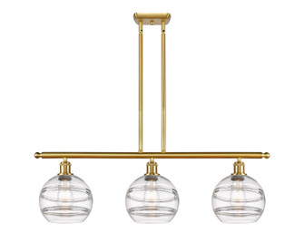 Ballston Three Light Island Pendant in Brushed Satin Nickel (405|5163ISNG5568CL)