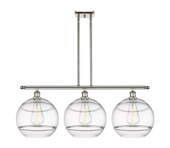 Ballston Three Light Island Pendant in Polished Nickel (405|5163IPNG55612CL)