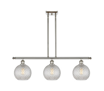 Ballston Three Light Island Pendant in Polished Nickel (405|5163IPNG122C8CL)