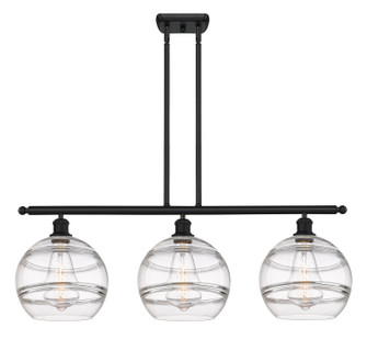 Ballston Three Light Island Pendant in Matte Black (405|5163IBKG55610CL)
