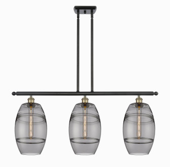 Ballston Three Light Island Pendant in Black Antique Brass (405|5163IBABG5578SM)