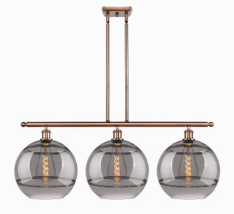 Ballston Three Light Island Pendant in Antique Copper (405|5163IACG55612SM)