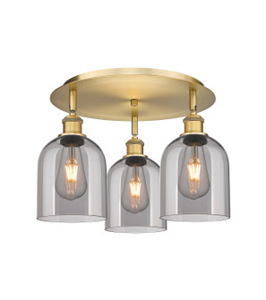 Ballston Three Light Flush Mount in Brushed Brass (405|5163CBBG5586SM)