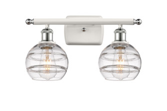Ballston LED Bath Vanity in White Polished Chrome (405|5162WWPCG5566CL)