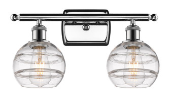 Ballston Two Light Bath Vanity in Polished Chrome (405|5162WPCG5566CL)