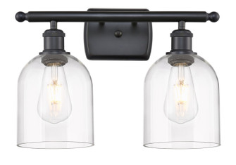 Ballston Two Light Bath Vanity in Matte Black (405|5162WBKG5586CL)