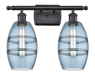 Ballston Two Light Bath Vanity in Matte Black (405|5162WBKG5576BL)