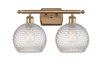 Ballston Two Light Bath Vanity in Brushed Brass (405|5162WBBG122C8CL)