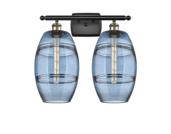 Ballston Two Light Bath Vanity in Black Antique Brass (405|5162WBABG5578BL)