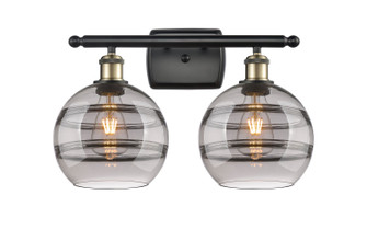 Ballston Two Light Bath Vanity in Black Antique Brass (405|5162WBABG5568SM)