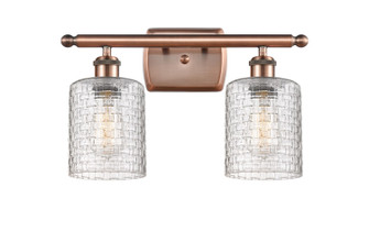 Ballston Two Light Bath Vanity in Antique Copper (405|5162WACG112C5CL)