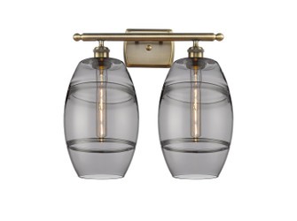 Ballston Two Light Bath Vanity in Antique Brass (405|5162WABG5578SM)