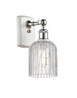 Ballston One Light Wall Sconce in White Polished Chrome (405|5161WWPCG5595CL)