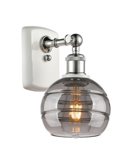 Ballston One Light Wall Sconce in White Polished Chrome (405|5161WWPCG5566SM)