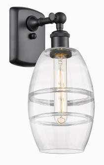 Ballston One Light Wall Sconce in Matte Black (405|5161WBKG5576CL)