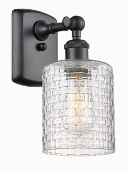 Ballston One Light Wall Sconce in Matte Black (405|5161WBKG112C5CL)