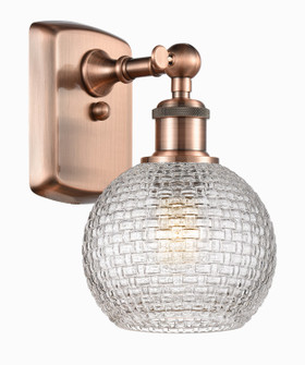 Ballston One Light Wall Sconce in Antique Copper (405|5161WACG122C6CL)